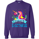 Unicorns are born in Sagittarius Birthday Rainbow Custom Ultra Cotton