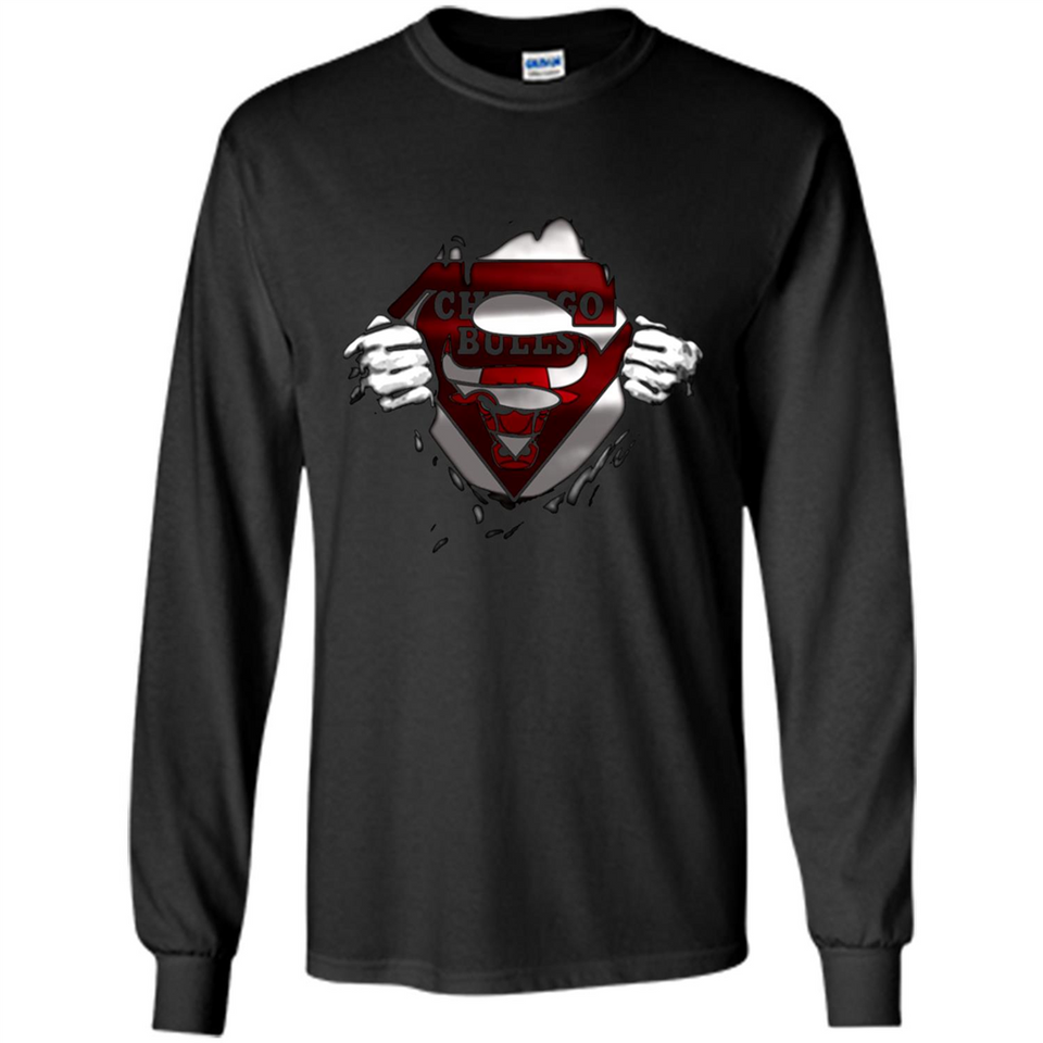 Chicago Bulls And Superman Fans - Long Sleeve T-Shirt