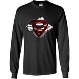 Chicago Bulls And Superman Fans - Long Sleeve T-Shirt