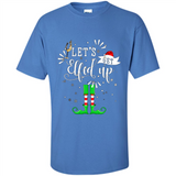 Let's Get Elfed Up Funny Drinking Wine Christmas Elf PINGPONG