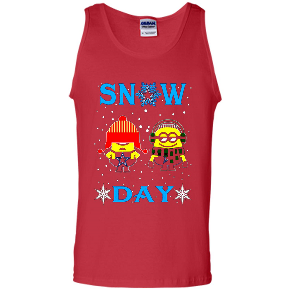 Snow Day Shirt For Dallas Cowboys Vs Minion Fans pingpong