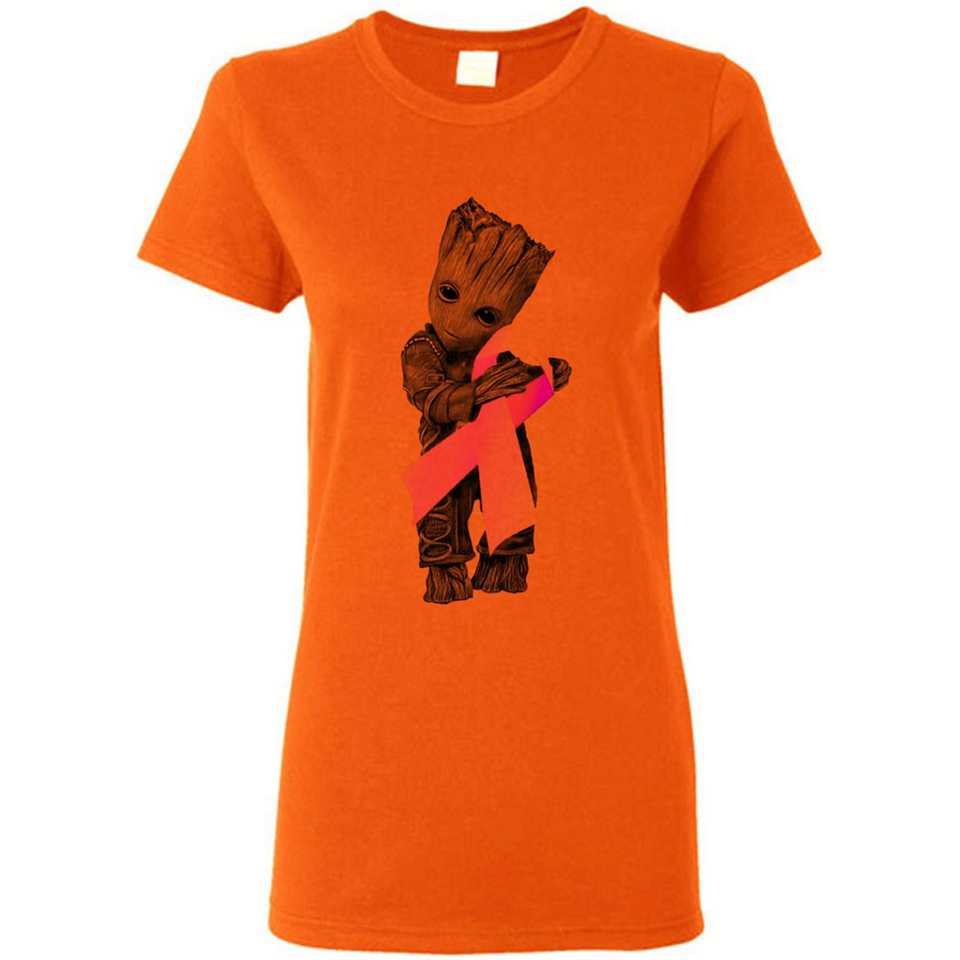 Groot Hug Breast Cancer - Ladies Short-Sleeve