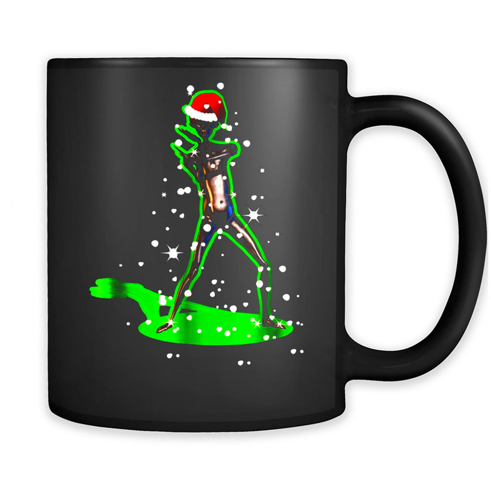 Santa Hat Christmas-Howard The Alien Ladies' Boyfriend