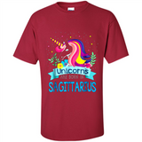 Unicorns are born in Sagittarius Birthday Rainbow Custom Ultra Cotton