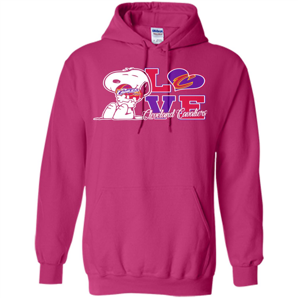 Snoopy loves NBA Cleveland Cavaliers - Hoodie