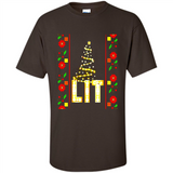 Funny Lets Get Lit Christmas Tree - Shirt