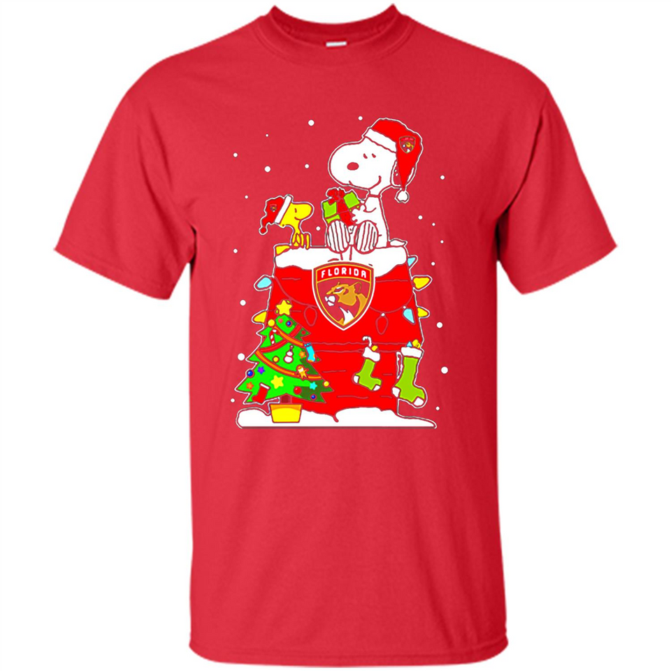Florida Panthers Snoopy Ugly Christmas Sweaters - Shirt