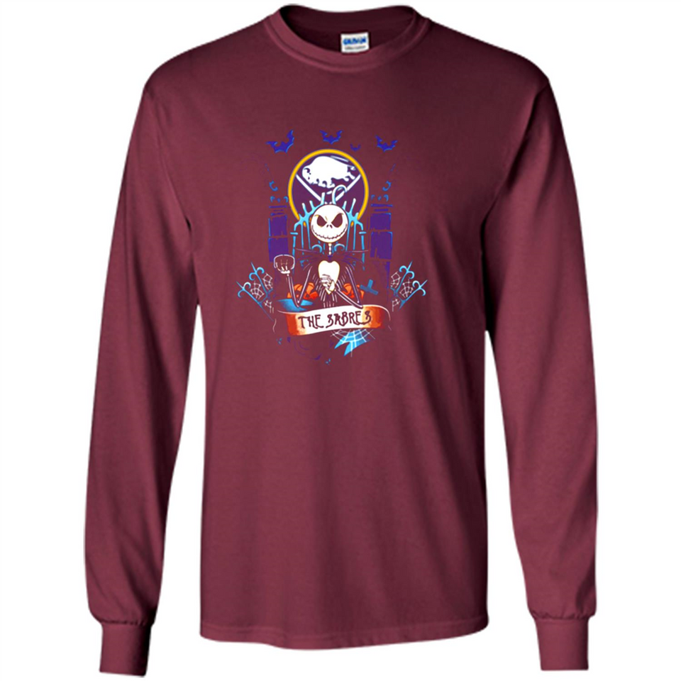 Buffalo Sabres Halloween The Nightmare Before Christmas - Long Sleeve T-Shirt