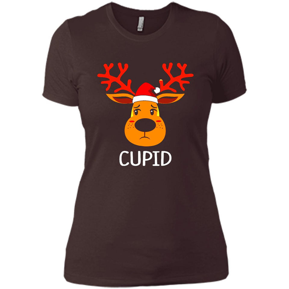 Cupid Santa Claus Funny Xmas Holiday T-Shirt - Ladies' Boyfriend T-Shirt