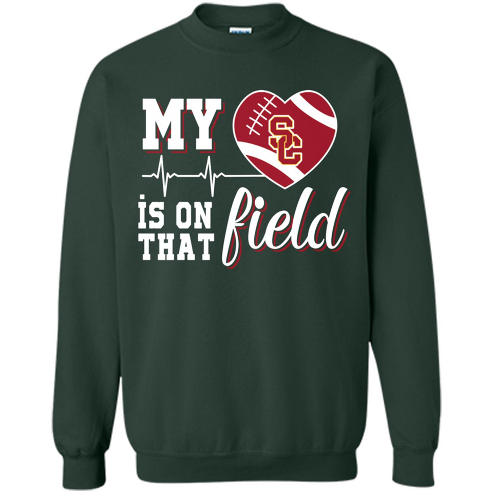 USC Trojans Football My Heart is on that Field - Sweatshirt