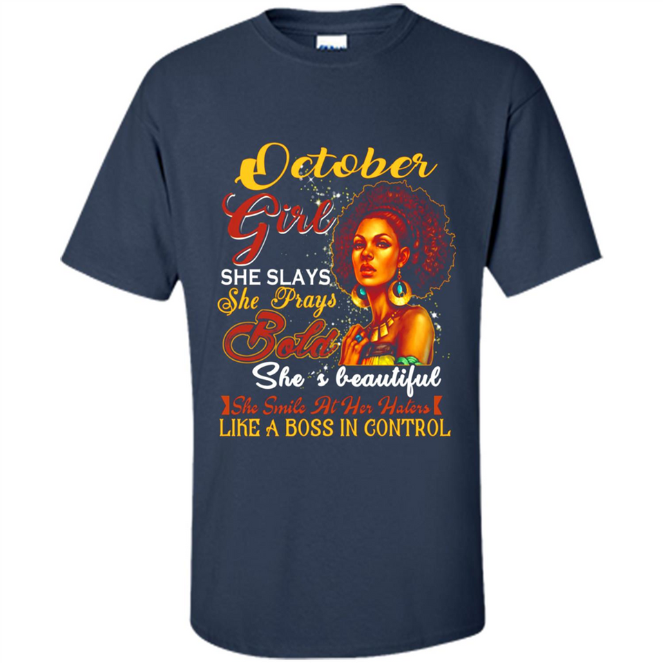 October Girl She Slays She Prays Beautiful Birthday PINGPONG