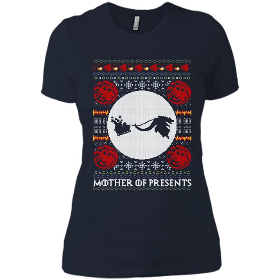 Mother Of Presents – Game of Thrones ugly christmas sweater - Ladies' Boyfriend T-Shirt