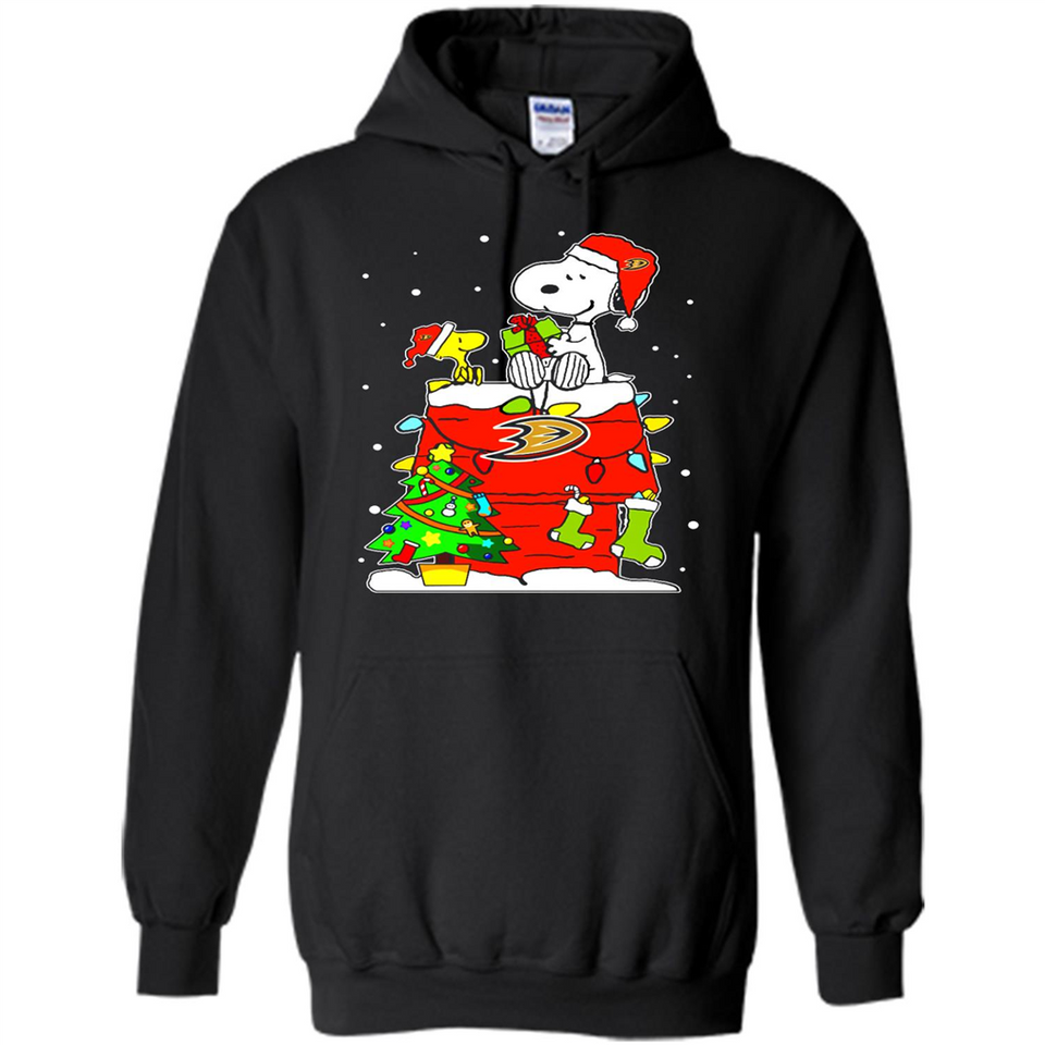 Anaheim Ducks Snoopy Ugly Christmas Sweaters - Sao chép - Hoodie