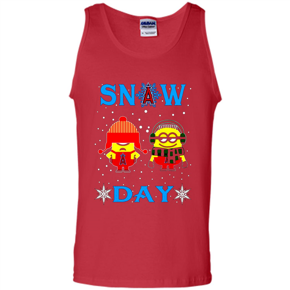 Snow Day Shirt For Los Angeles Angels Vs Minion Fans pingpong