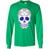 St. Louis Blues Hockey Sugar Skull Day of the Dead