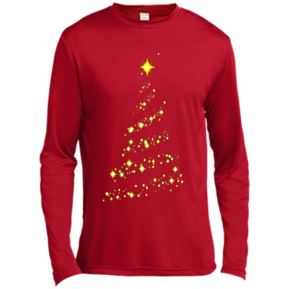 Modern Christmas Tree Light Led Merry Xmas Mug PINGPONG - Canvas Long Sleeve T-Shirt