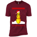 Basketball Santa Funny Christmas - Premium Short Sleeve T-Shirt