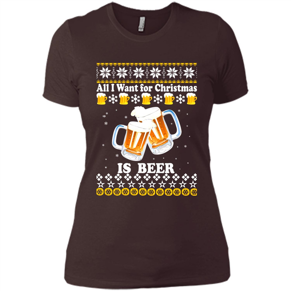 All I want for Christmas is Beer sweater - Ladies' Boyfriend T-Shirt