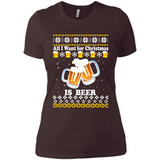 All I want for Christmas is Beer sweater - Ladies' Boyfriend T-Shirt