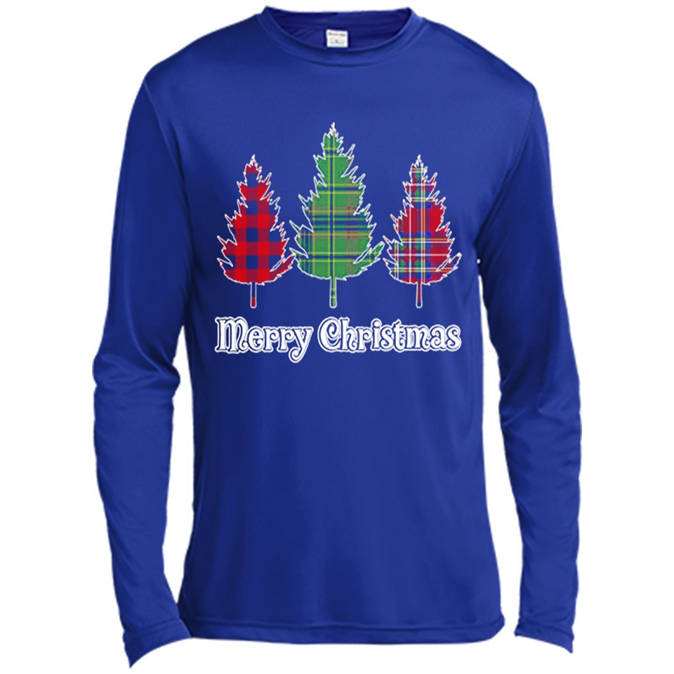 Plaid Christmas Tree Shirt Merry Christmas Plaid is Rad