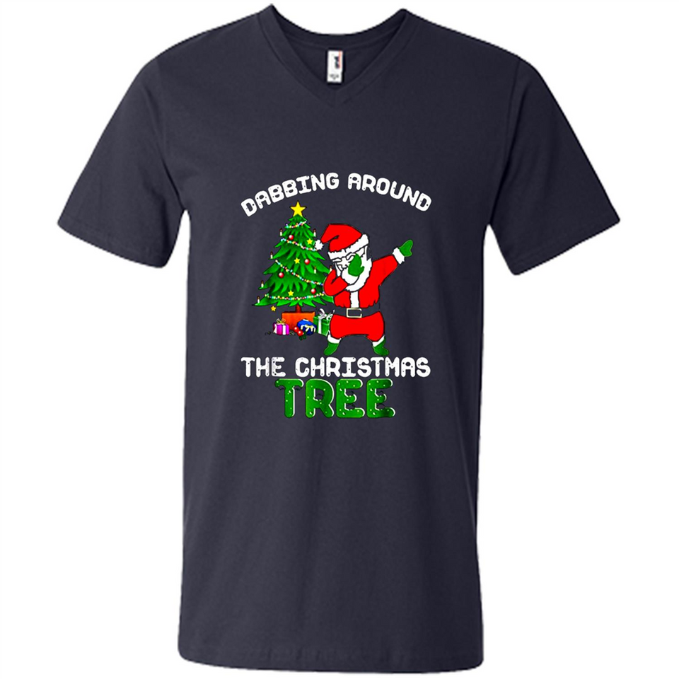 Christmas Dabbing Santa - Men's V-Neck