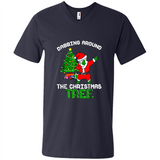 Christmas Dabbing Santa - Men's V-Neck