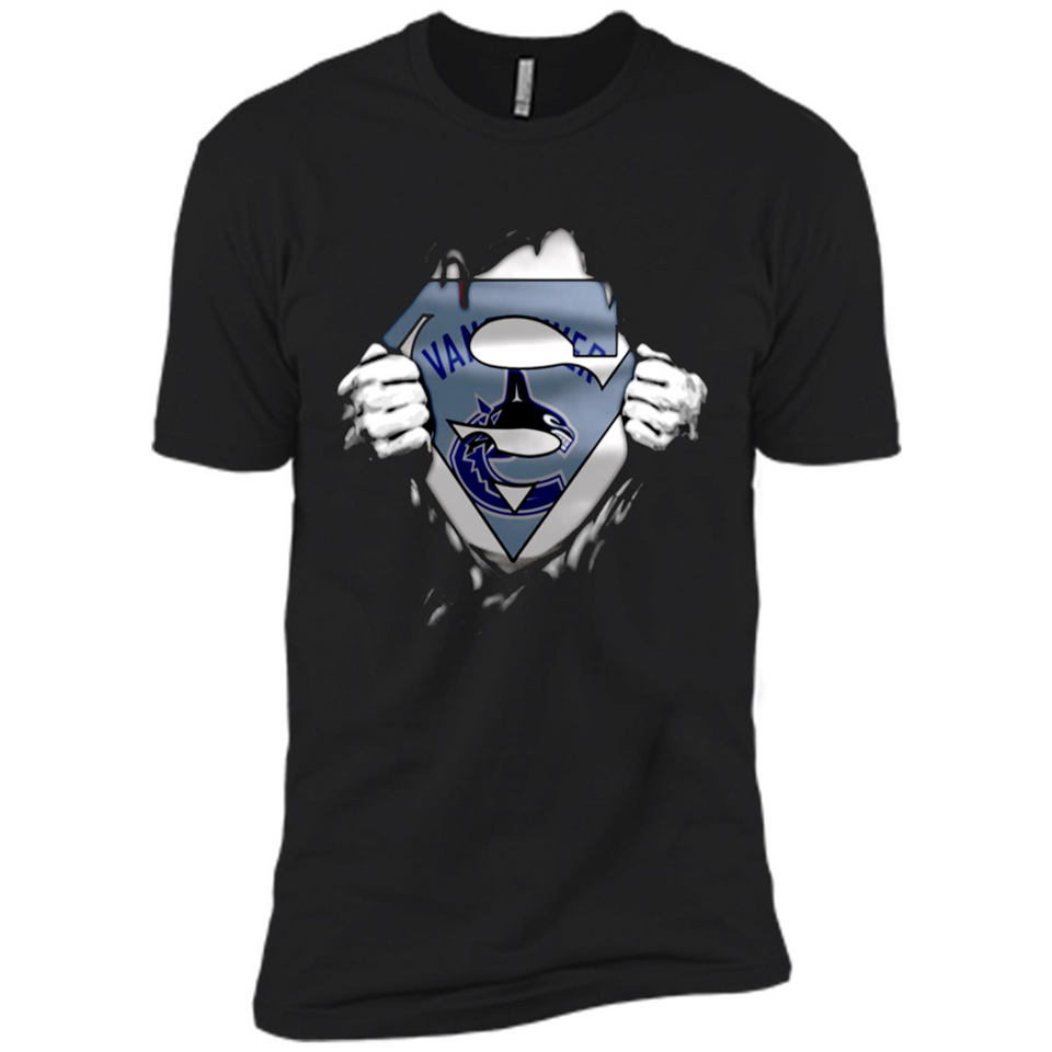 Vancouver Canucks And Superman Fans - Premium Short Sleeve T-Shirt