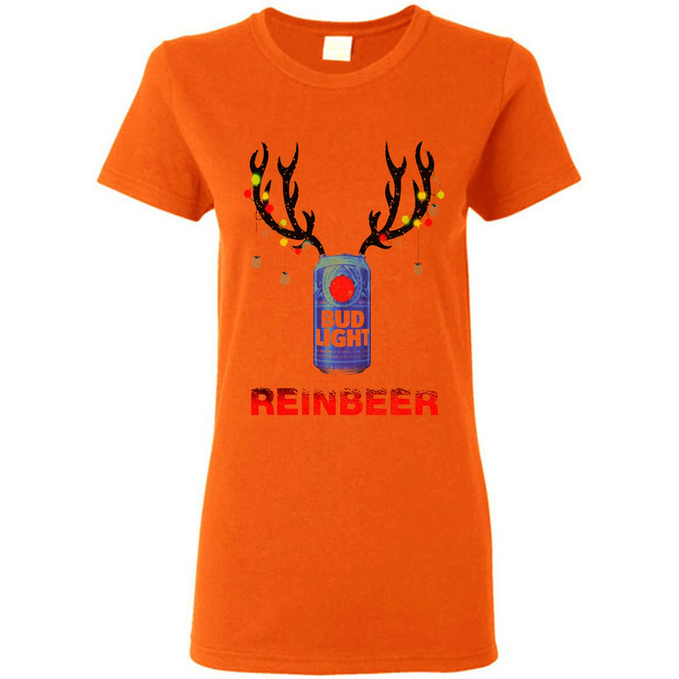 Bud light reinbeer Christmas - Ladies Short-Sleeve