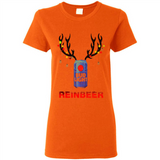 Bud light reinbeer Christmas - Ladies Short-Sleeve
