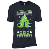 Oh Chemist Tree Ugly Christmas Sweater - Premium Short Sleeve T-Shirt