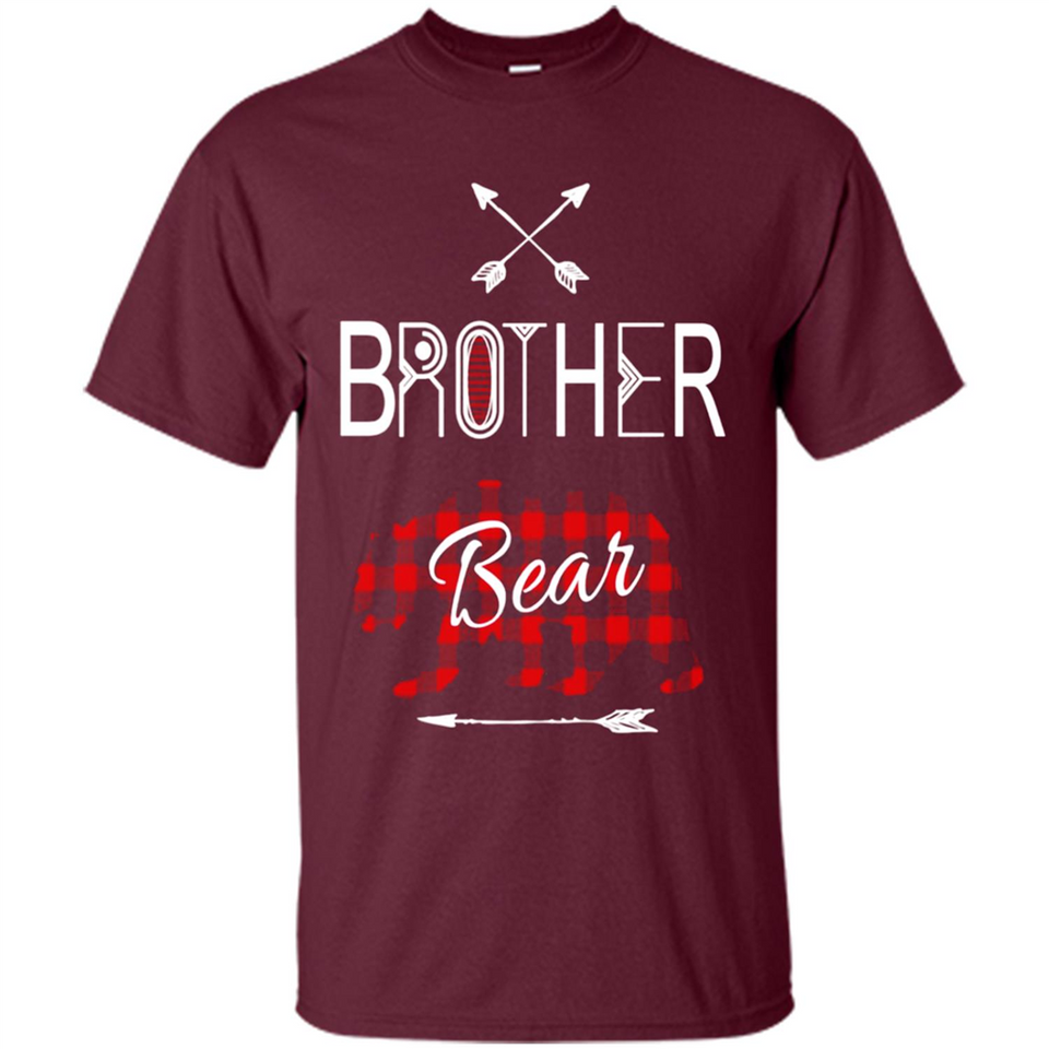 Brother Shirt Buffalo Plaid Family Camping Bear Tee - Shirt