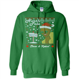 North Pole Born and Raised Shirt, Merry Xmas Ugly Christmas - Hoodie