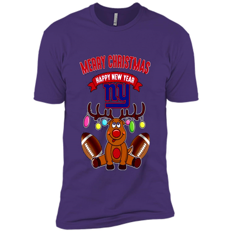 New York Giants NFL Reindeer Funny Merry Christmas And Happy New Year