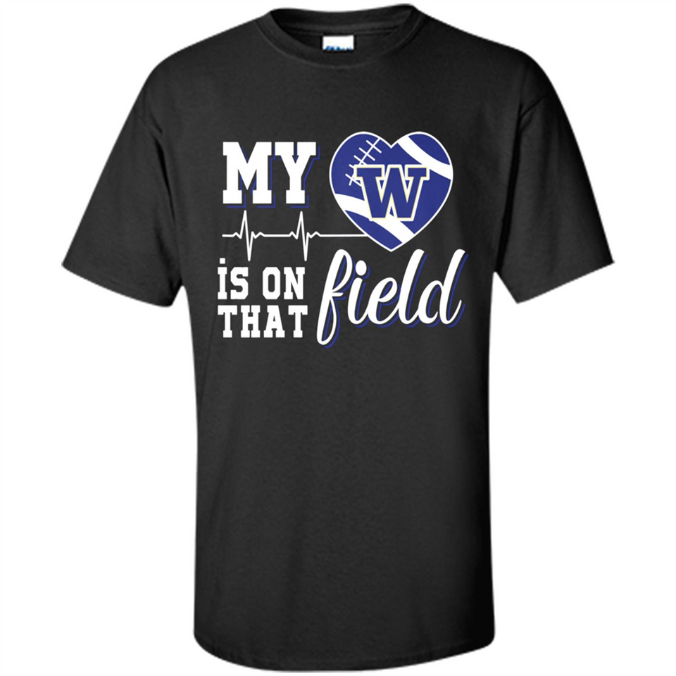 Washington Huskies Football My Heart is on that Field - Shirt