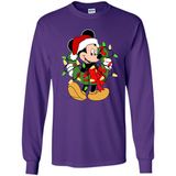 Disney Mickey Mouse Christmas Lights Sweatshirt - Long Sleeve T-Shirt