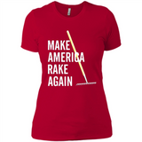 Make America Rake Again California Fires Paradise Youth T-Shirt PINGPONG - Ladies' Boyfriend T-Shirt