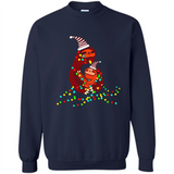 Christmas Lights Sloth Long Sleeve Santa Sloth - Sweatshirt