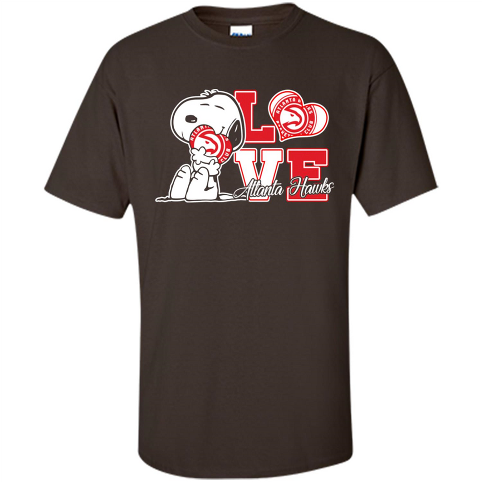 Snoopy loves NBA Atlanta Hawks - Shirt