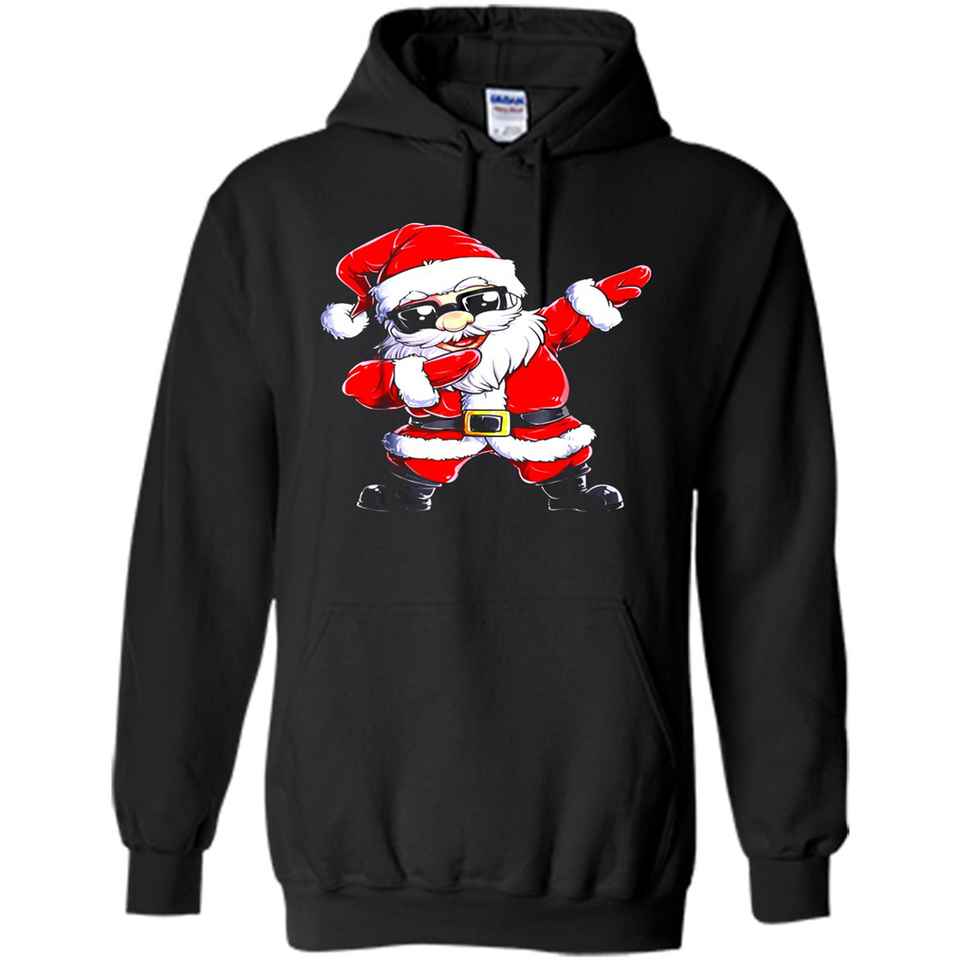 Christmas shirt Dabbing Santa Claus Xmas Gift - Hoodie