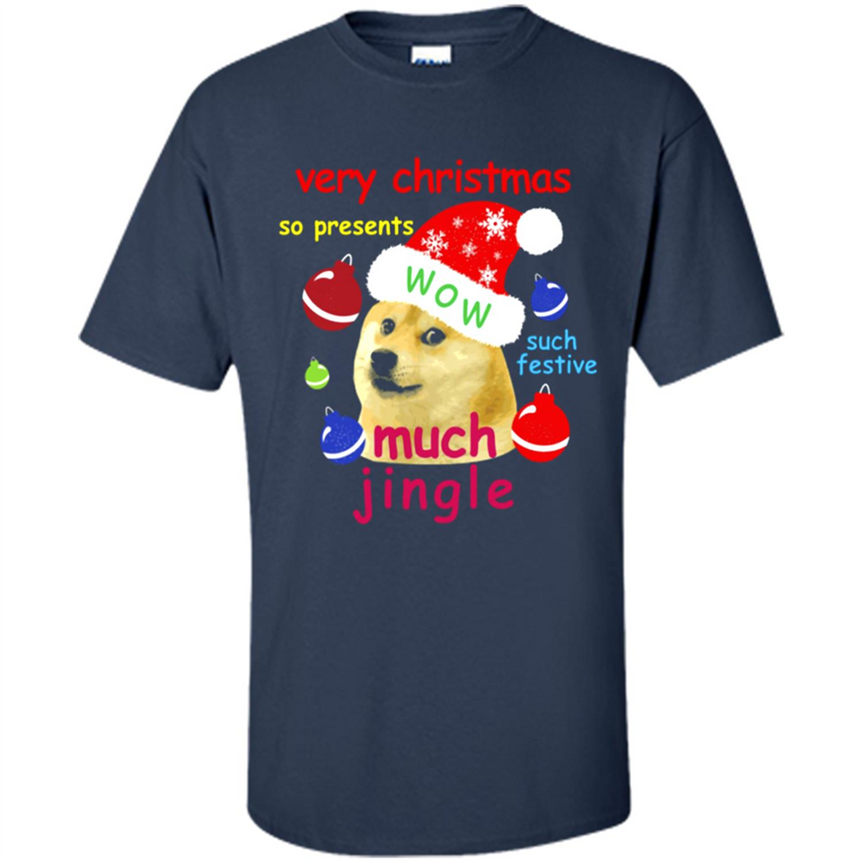 Christmas Doge Meme Shirts Funny Santa Shiba Inu Dog - Shirt