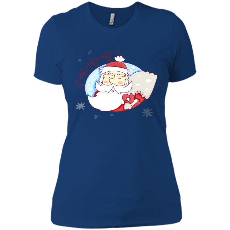 Cute Santa Claus Ho Ho Ho - Ladies' Boyfriend T-Shirt