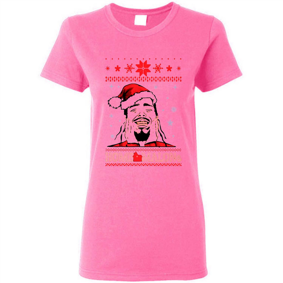 Home Malone Christmas Sweater PINGPONG - Ladies Short-Sleeve