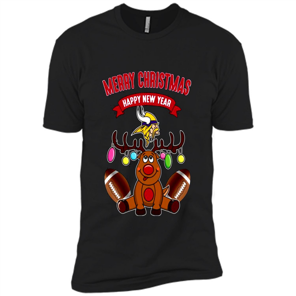 Minnesota Vikings NFL Reindeer Funny Merry Christmas And Happy New Year