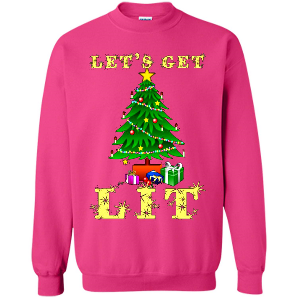 Let’s Get Lit Christmas Drinking sweater PINGPONG