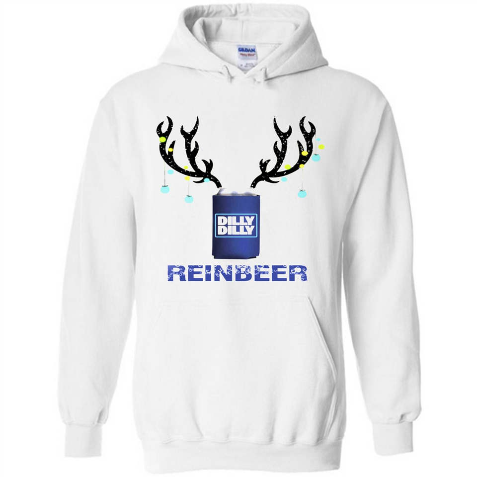 Dilly Dilly Reinbeer Funny Beer Reindeer Christmas Sporty - Hoodie