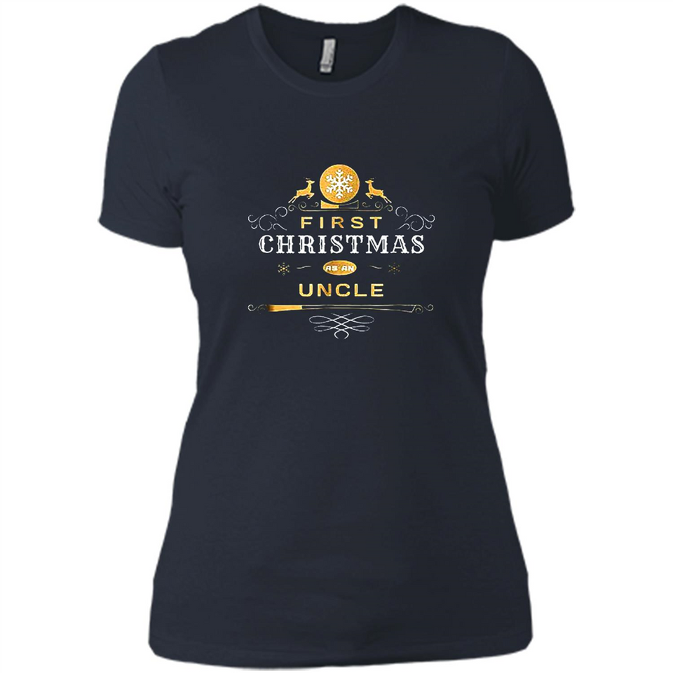 First Christmas as a Uncle - Christmas Family - Ladies' Boyfriend T-Shirt