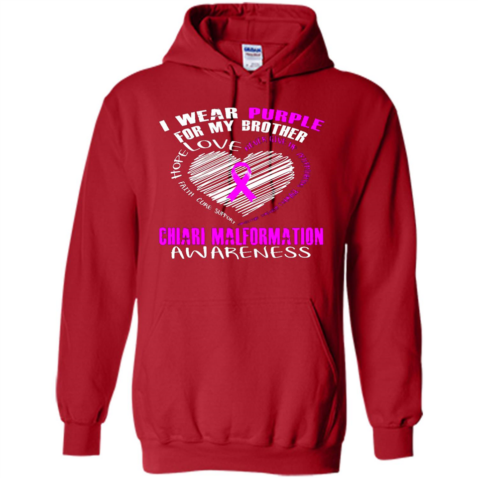 I Wear Purple For My Brother Chiari Malformation - Hoodie