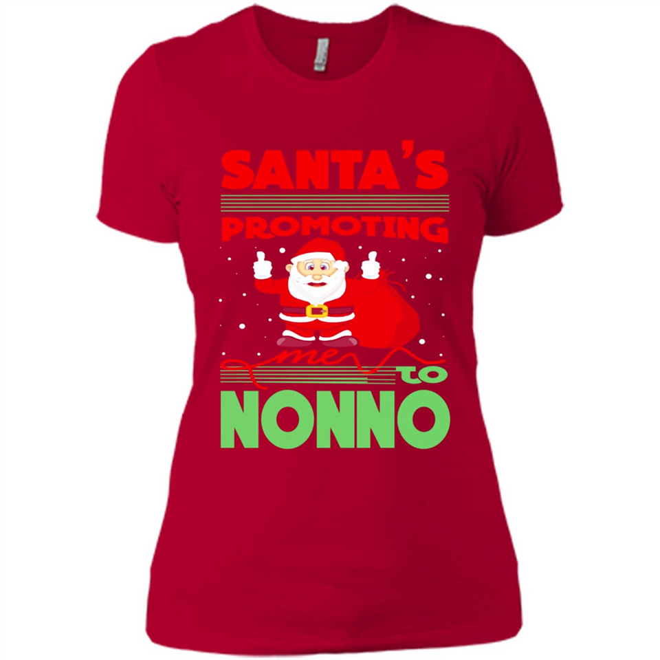 Santa's Promoting Me To Nonno - Ladies' Boyfriend T-Shirt