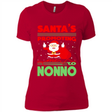 Santa's Promoting Me To Nonno - Ladies' Boyfriend T-Shirt