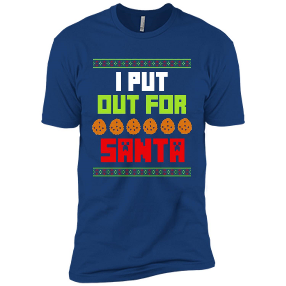 Cookies Out For Santa Christmas - Premium Short Sleeve T-Shirt
